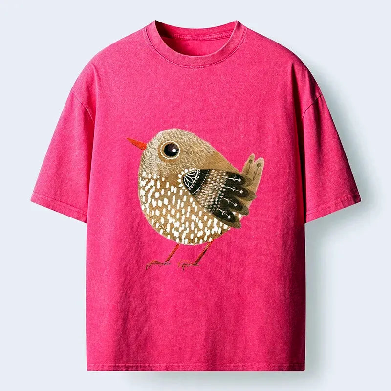 Kyoto-Lion Chubby Wild Bird Washed T-Shirt
