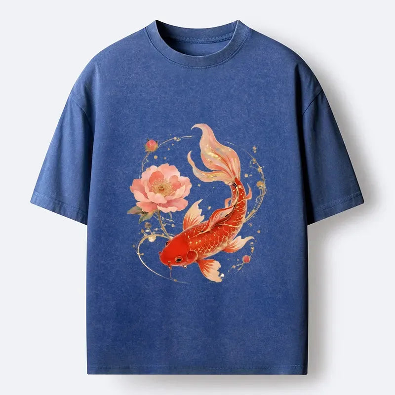 Lucky Koi Art T-Shirt Gift for Him