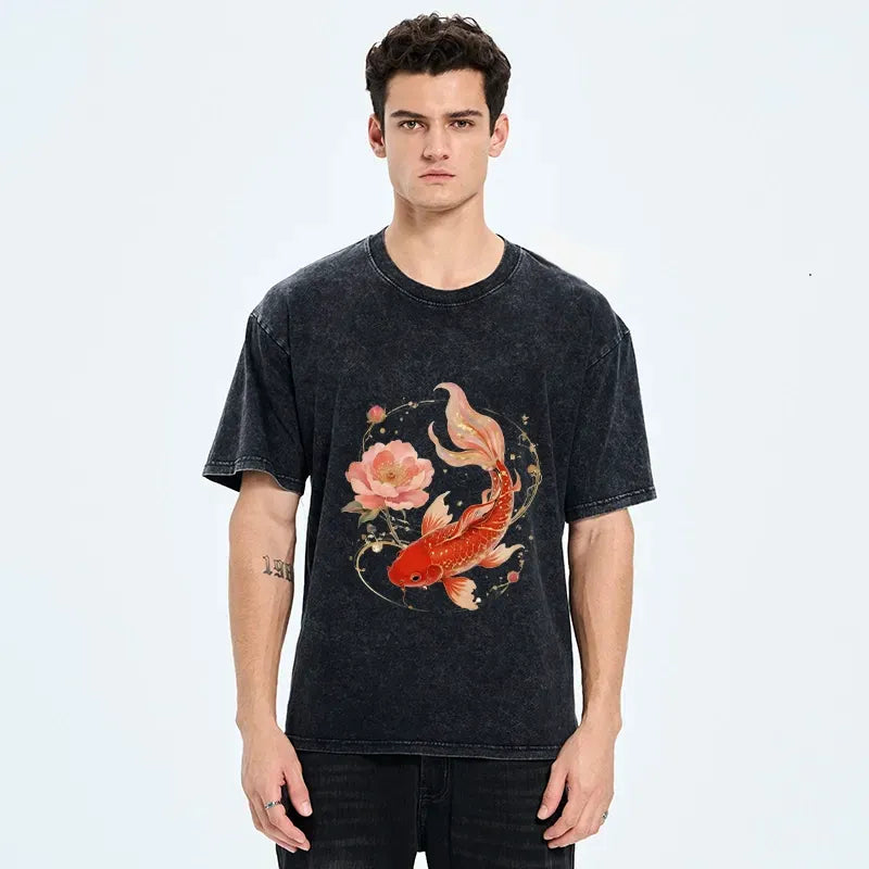 Unisex Vintage Japanese T-Shirt for Daily Wear