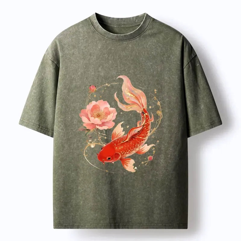 Lucky Koi Art T-Shirt Gift for Him