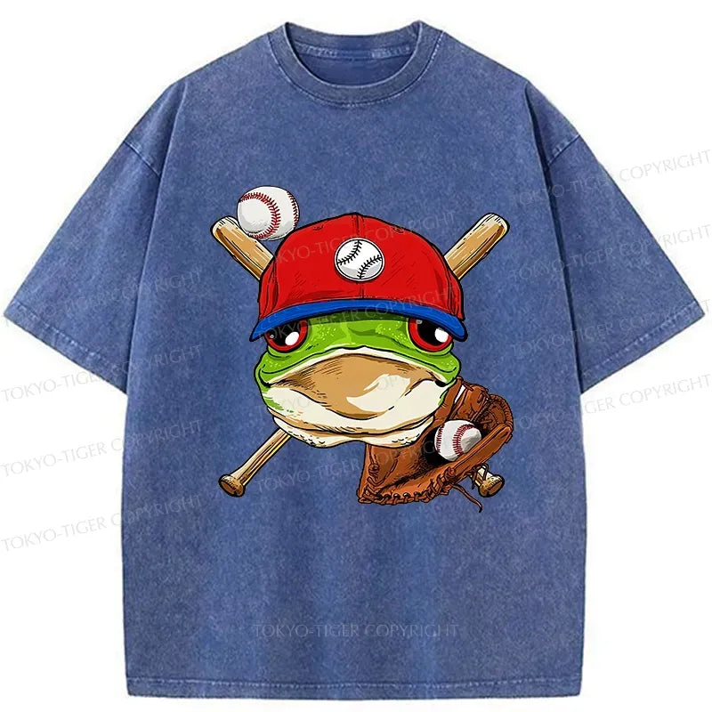 Washed Frog T-Shirt with Free Shipping