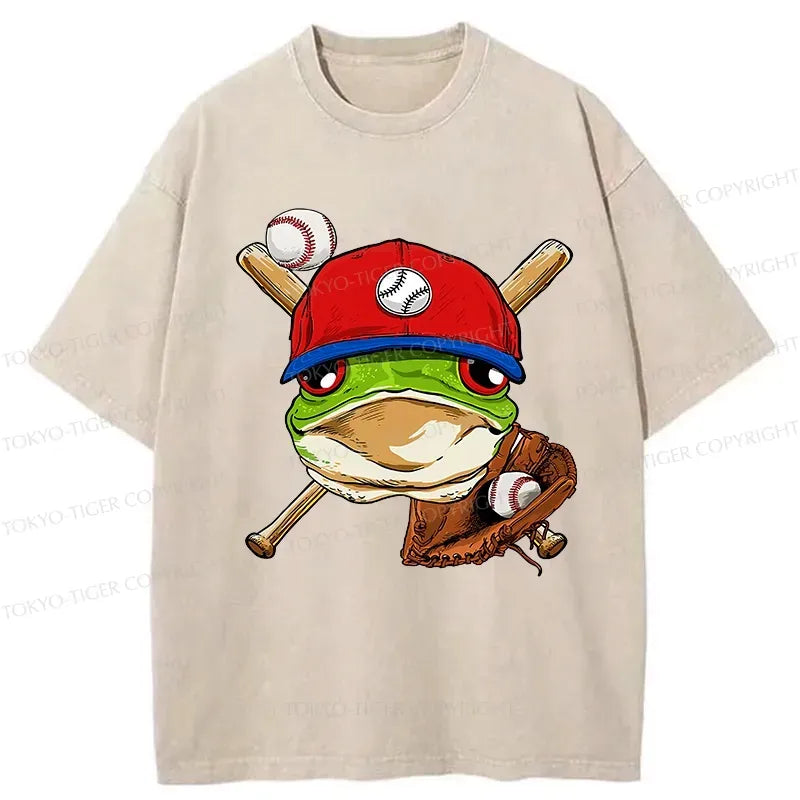 Washed Frog T-Shirt with Free Shipping