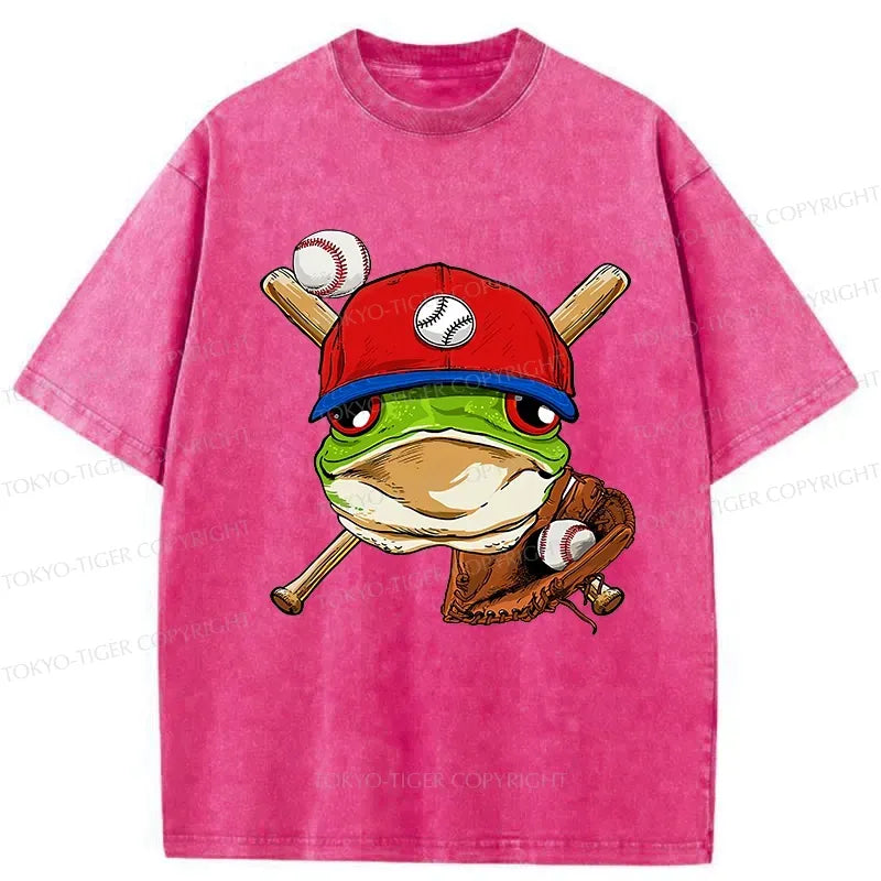 Washed Frog T-Shirt with Free Shipping