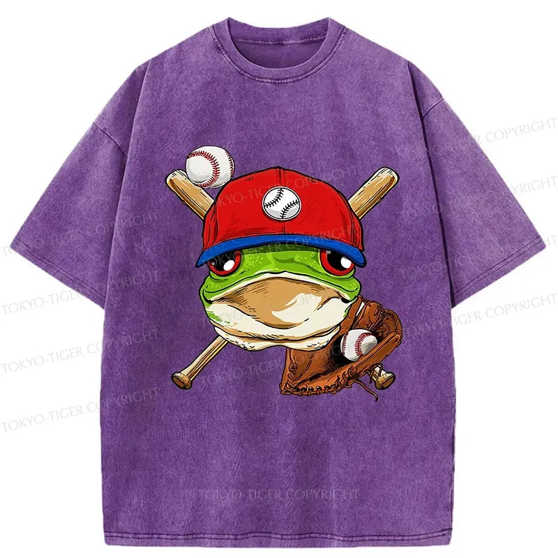 Washed Frog T-Shirt with Free Shipping