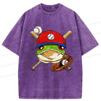 Washed Frog T-Shirt with Free Shipping