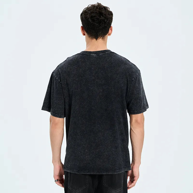 Kyoto-Lion Skeleton Deep Thought Meme Washed T-Shirt
