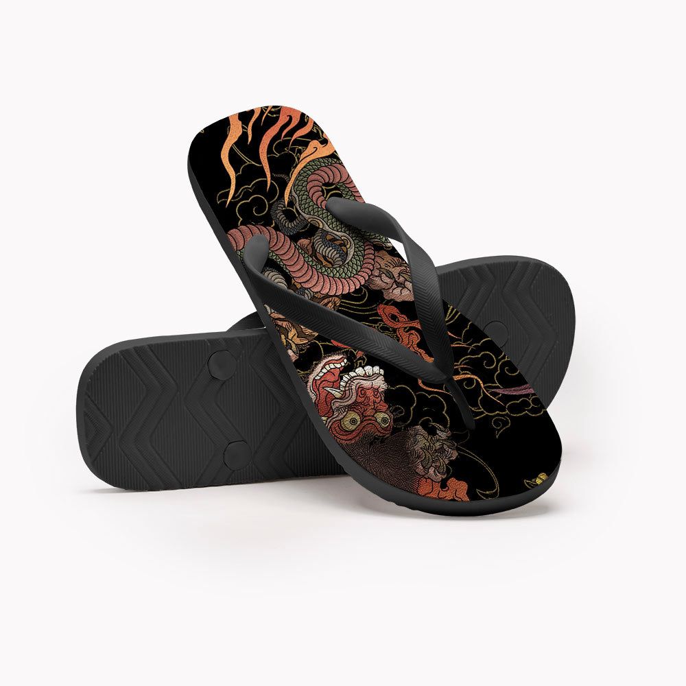 Skeleton Flip Flops for Beach Vacation