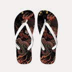 Kyoto Lion Japanese Print Flip Flops