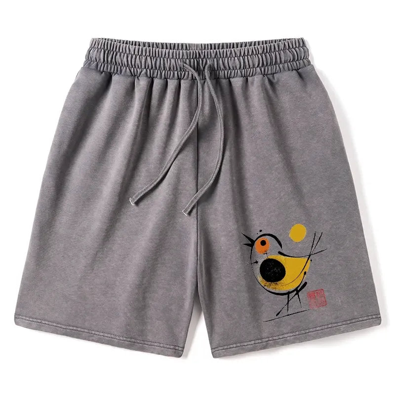 kyoto lion unisex cotton summer shorts
