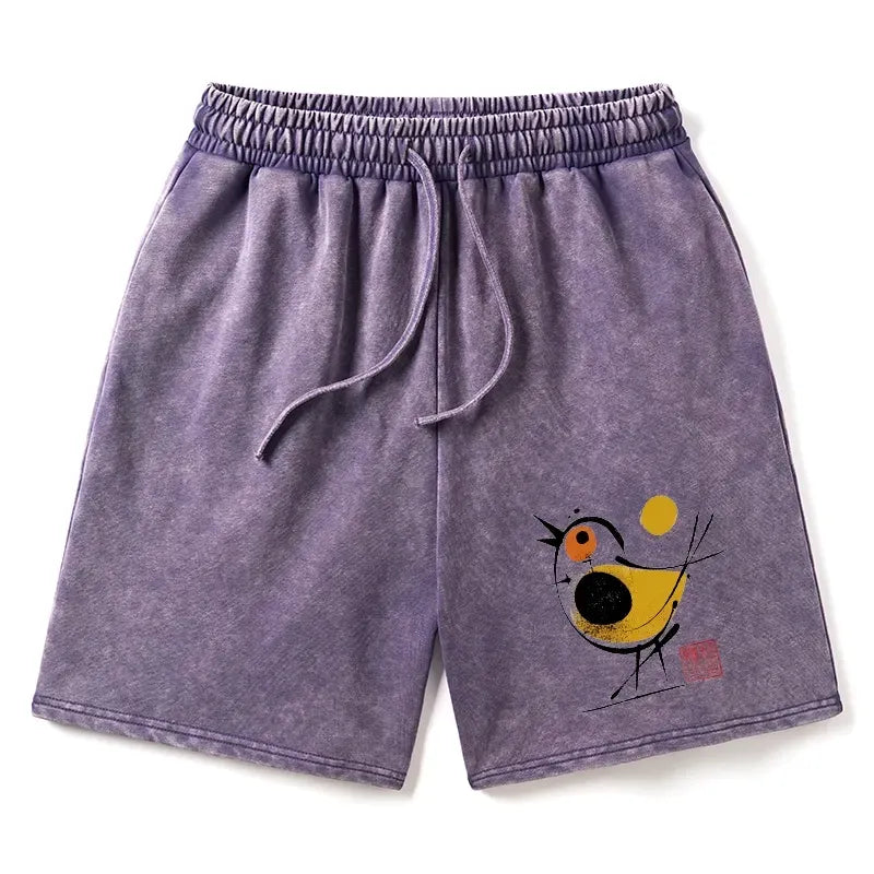 kyoto lion unisex cotton summer shorts
