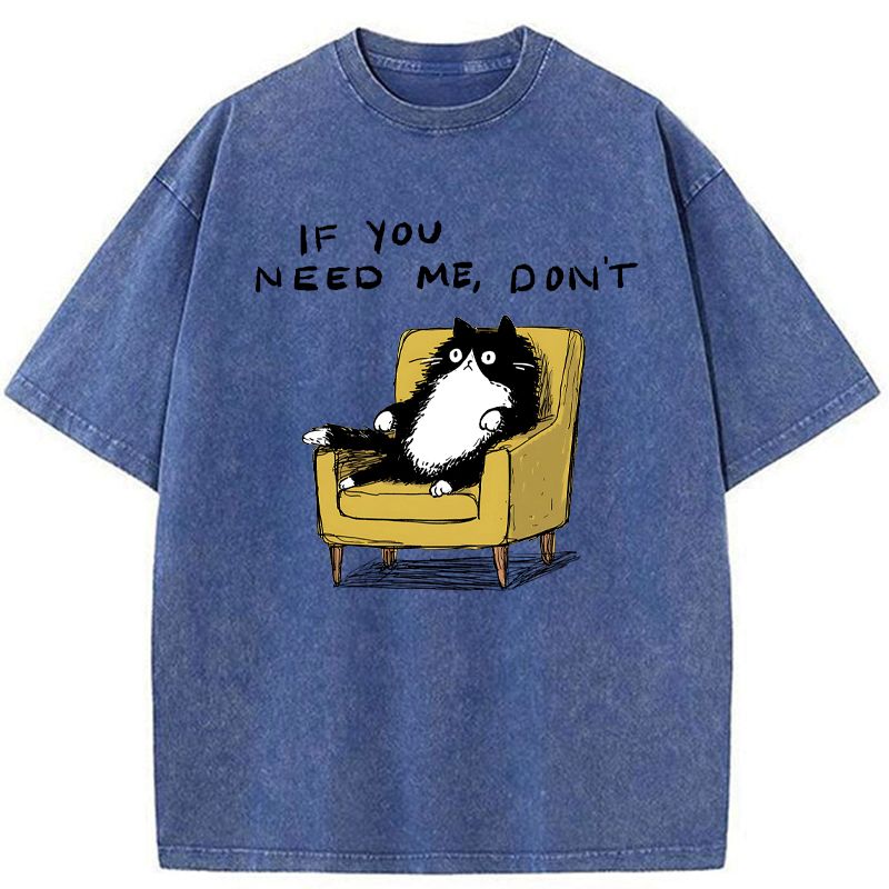 Kyoto-Lion Unavailable Cat Washed T-Shirt