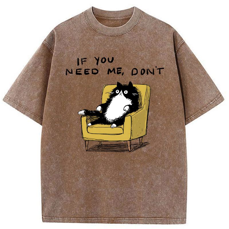 Kyoto-Lion Unavailable Cat Washed T-Shirt