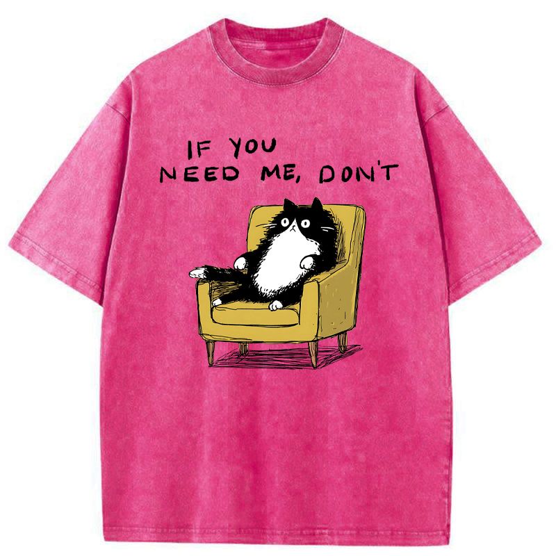 Japanese Cat Washed T-Shirt Free Shipping