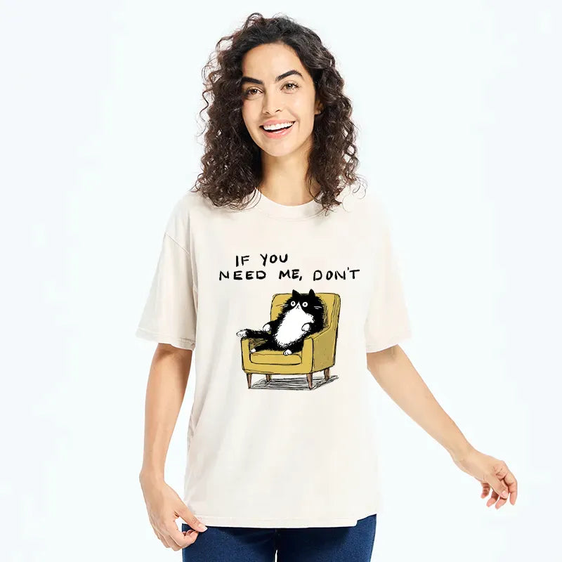 Unavailable Cat T-Shirt Trendy Casual