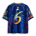 Kyoto-Lion Abstract Cubist Cat Mesh Jersey