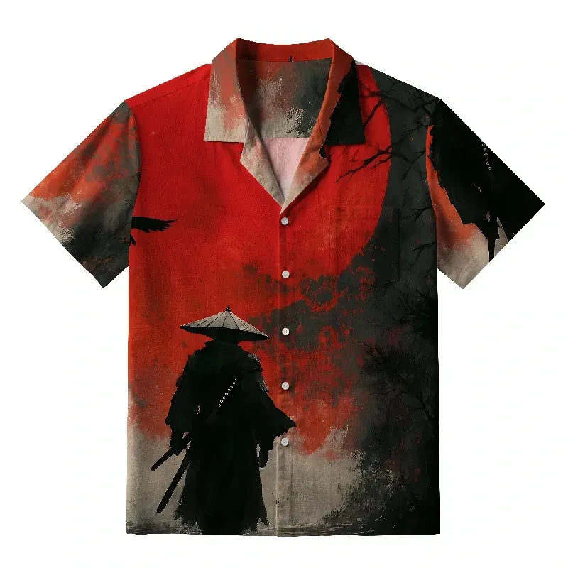Japanese Vintage Hawaiian Shirt for Vacation