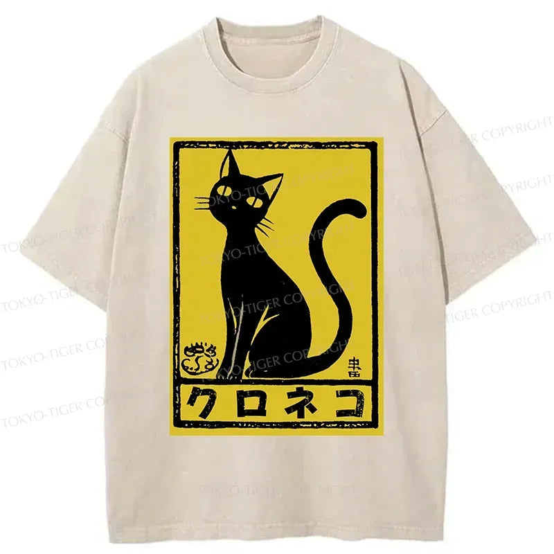 Japanese Woodblock Print Cat T-Shirt Best Seller