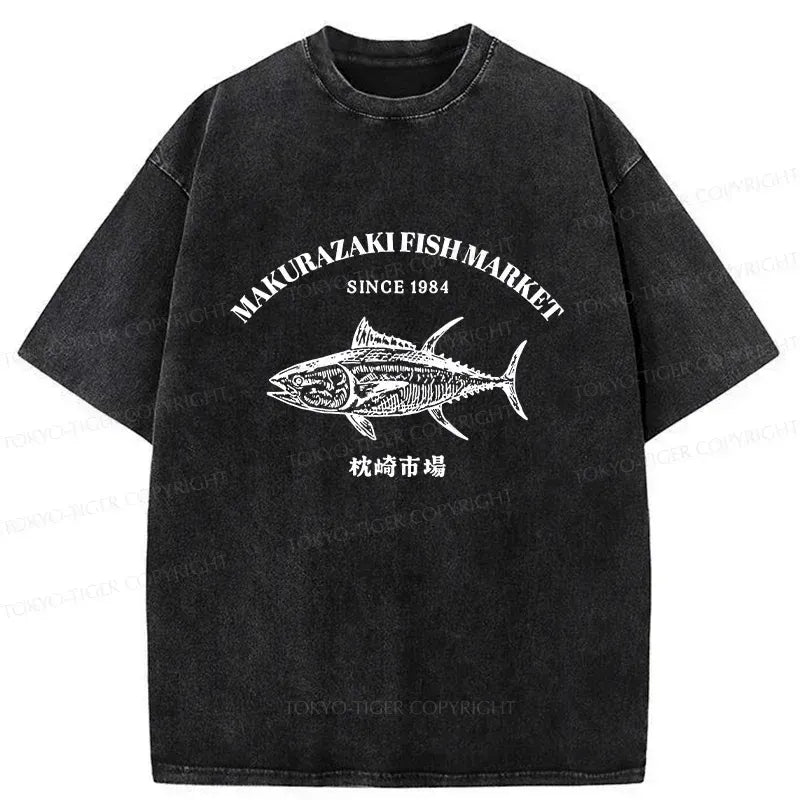 Japanese Vintage Washed T-Shirt for Daily Wear