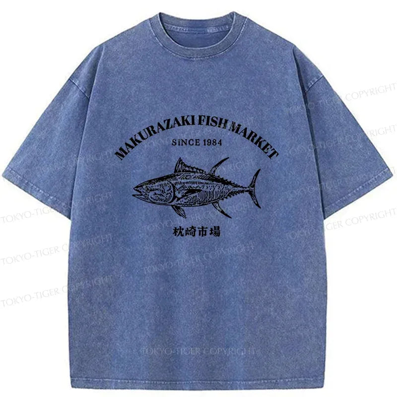 Kyoto-Lion Makurazaki Market Washed T-Shirt