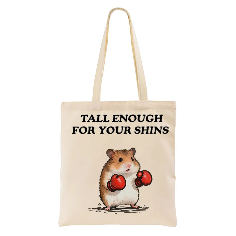 Kyoto-Lion Meme Hamster With Boxing Gloves Tote Bag