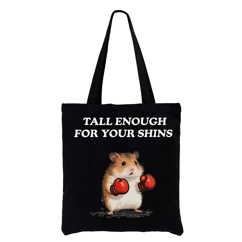 Kyoto-Lion Meme Hamster With Boxing Gloves Tote Bag