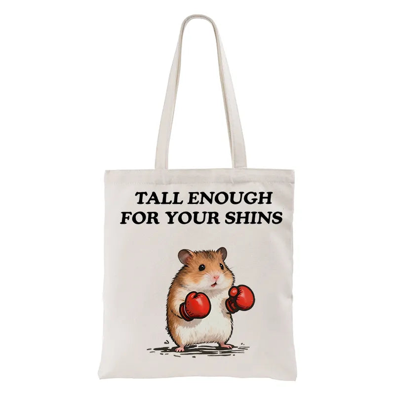 Kyoto-Lion Meme Hamster With Boxing Gloves Tote Bag
