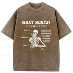 Kyoto-Lion A Skeleton In Pain Washed T-Shirt