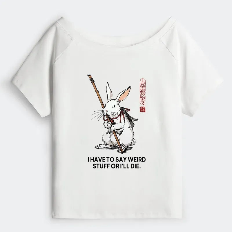 Off Shoulder T-Shirt for Casual Daily Wear
