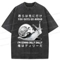 japanese washed t-shirt for streetwear