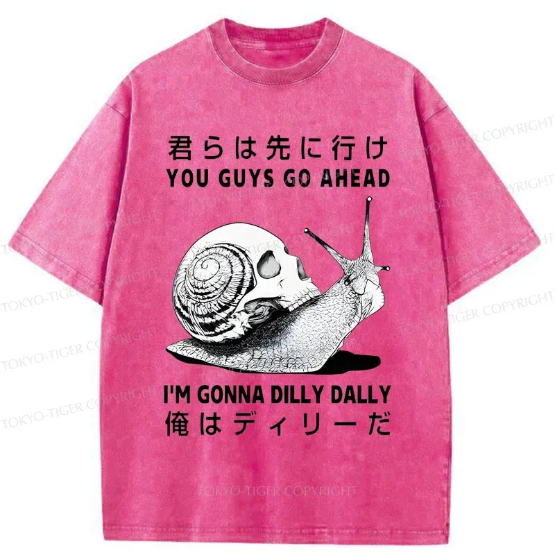 Kyoto-Lion Dilly Dally's Snail Washed T-Shirt