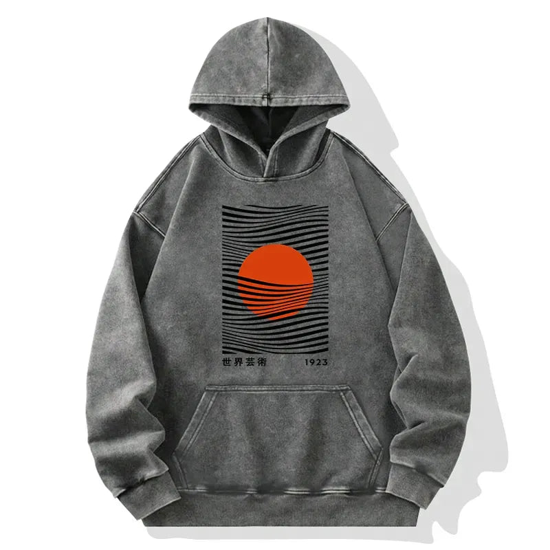 Japanese Minimalist Lion Hoodie On Sale