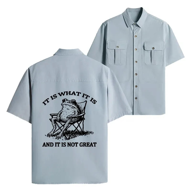 Trending Japanese Frog Work Shirt