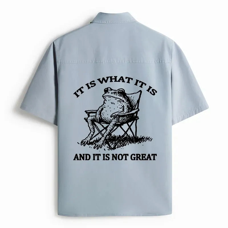 Funny Japanese Work Shirt for Men