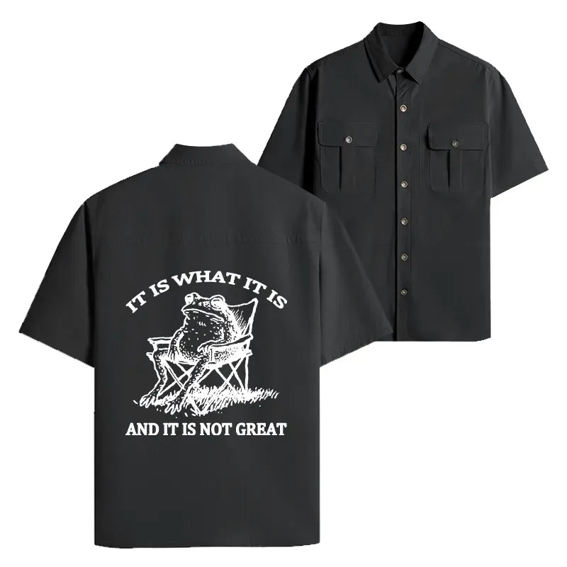 Funny Japanese Work Shirt for Men