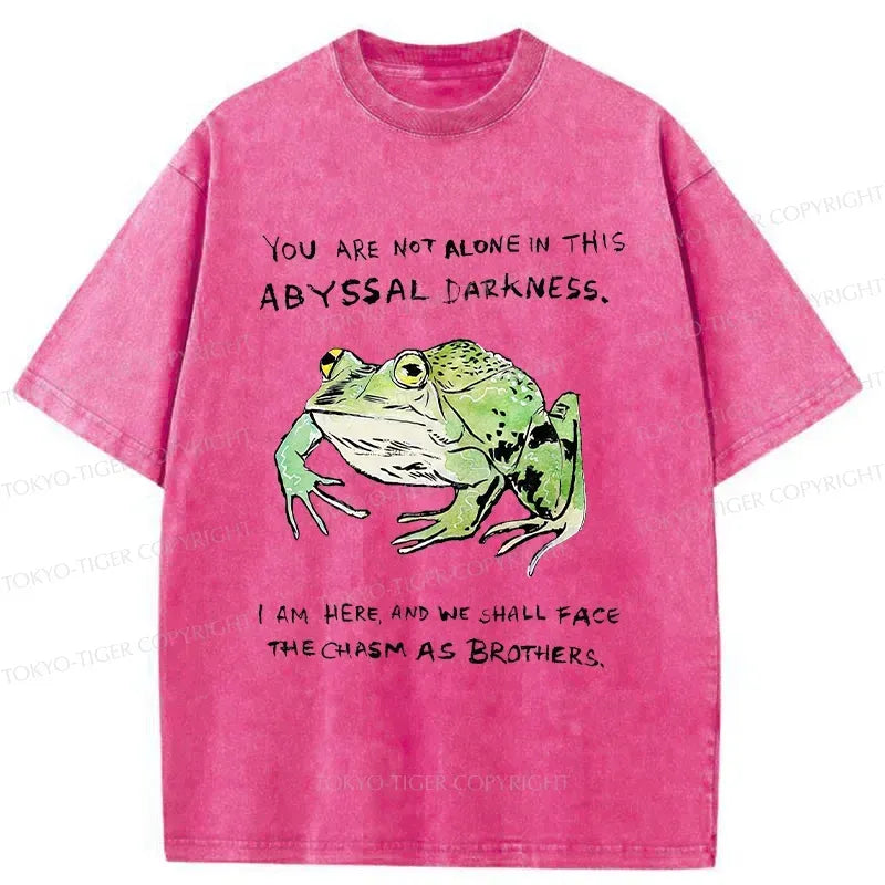 Kyoto-Lion Support Your Frog Friends Washed T-Shirt