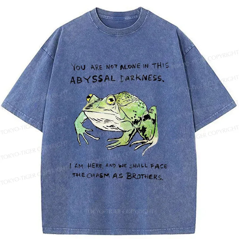 Kyoto-Lion Support Your Frog Friends Washed T-Shirt