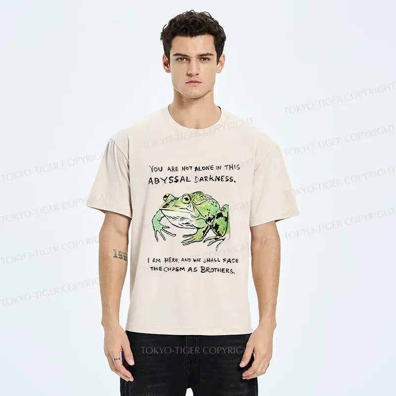 Kyoto-Lion Support Your Frog Friends Washed T-Shirt