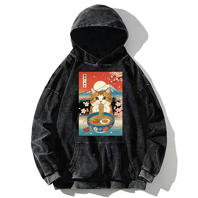 Japanese Washed Hoodie for Daily Wear