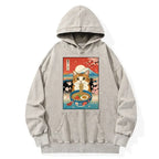 Funny Orange Cat Ramen Hoodie