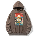 Funny Orange Cat Ramen Hoodie
