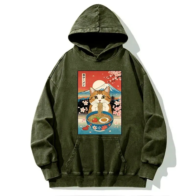 Japanese Washed Hoodie for Daily Wear