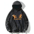 Kyoto-Lion Gingerbread Ninja Washed Hoodie