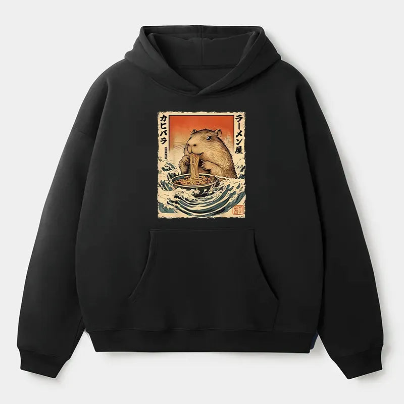Japanese Culture Hamster Ramen Hoodie