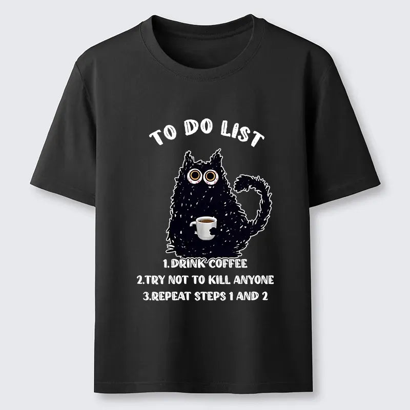 Kyoto-Lion Funny Meme Daily Coffee Routine Classic T-Shirt