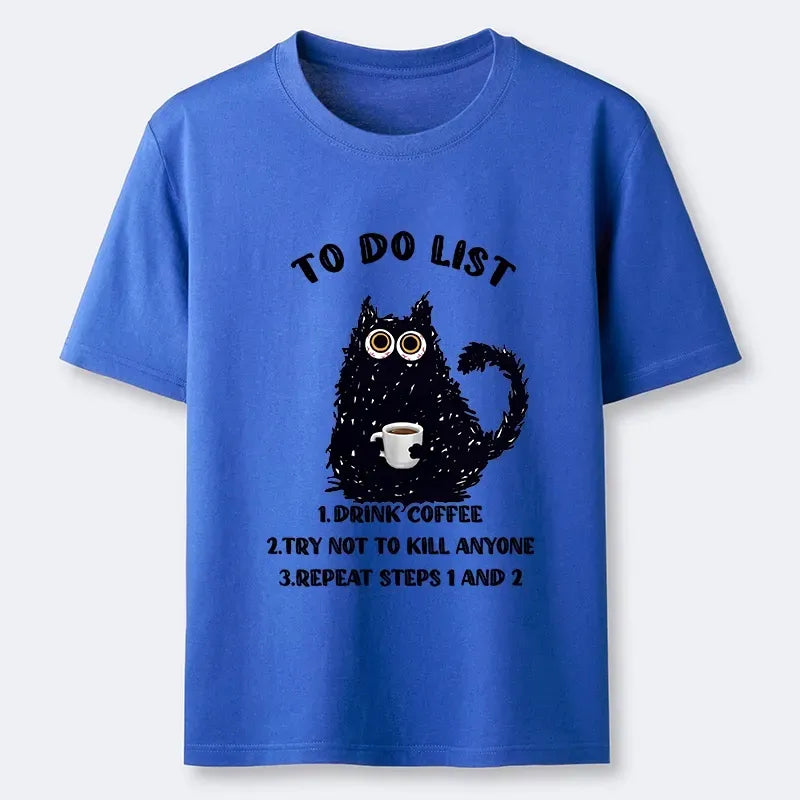 Kyoto-Lion Funny Meme Daily Coffee Routine Classic T-Shirt