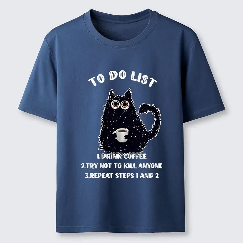 Japanese Kyoto Lion Coffee Routine Tee