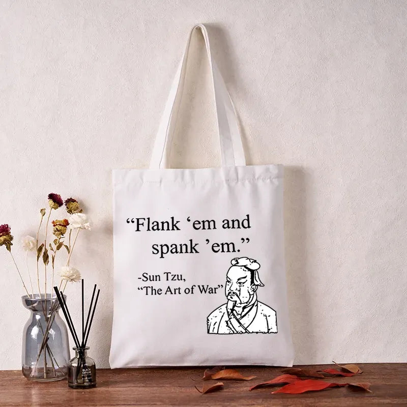 Japanese funny tote bag for everyday use