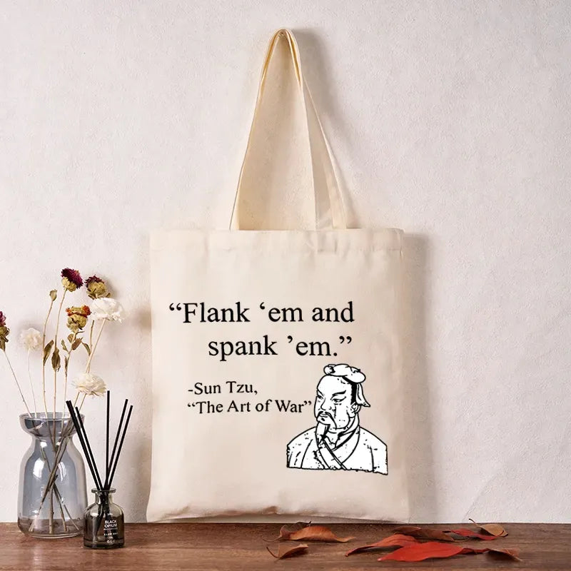 The Art of War canvas tote bag gift idea