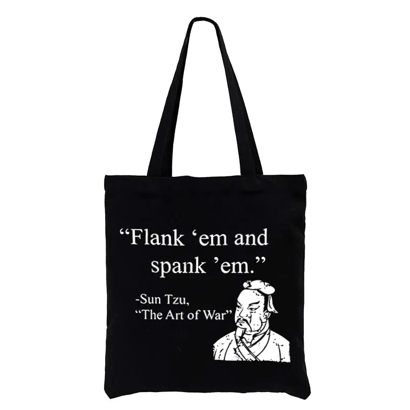 The Art of War canvas tote bag gift idea