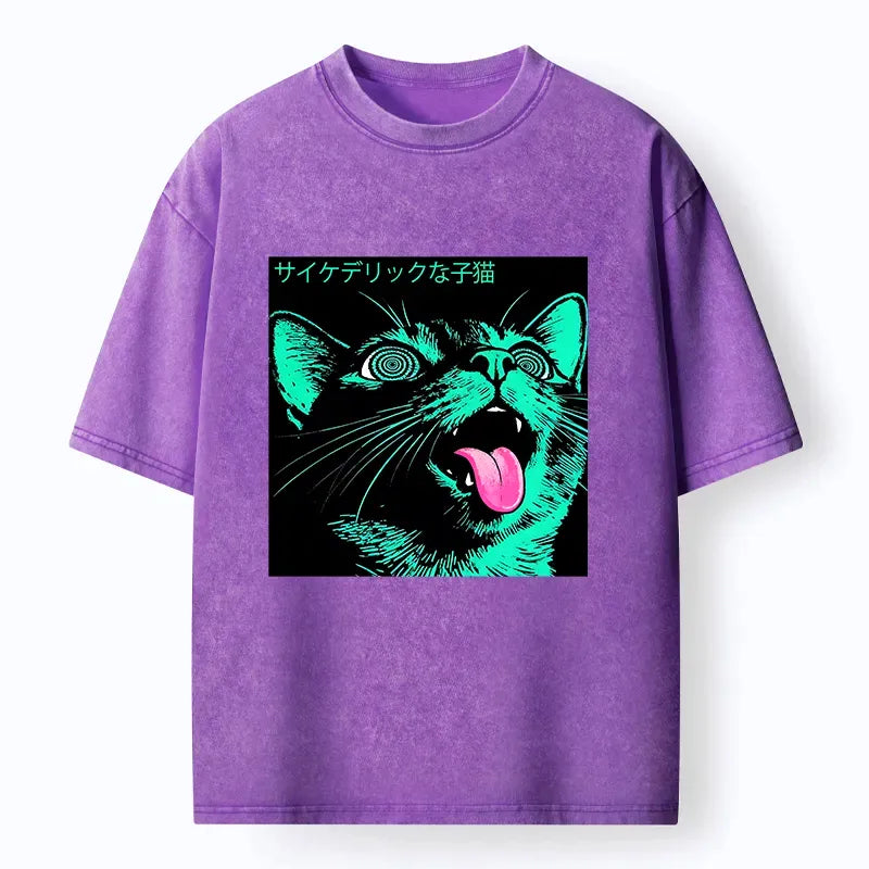 Psychedelic Kitten T-Shirt Best Seller for Summer